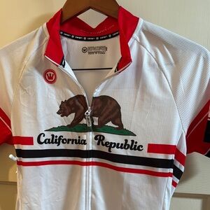 Canari Women's California Republic Cycling Jersey - Red, White, Black